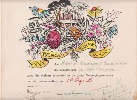 HVB FO 00537  Oorkonde bloemencorso 1952 (1)